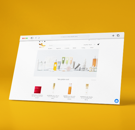 Milem premium cosmetics storefront