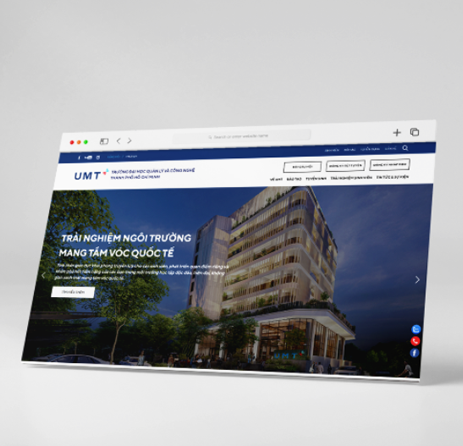 UMT University website interface